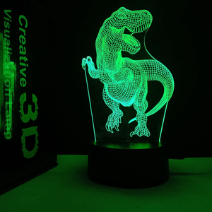 Veilleuse 3D en forme de requin, lampe de bureau, 7 couleurs, lampe de table tactile à distance, décoration pour enfant, cadeau de noël 2026 - Product Image 3
