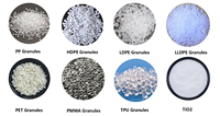 Granules de plastique HDPE HHM5502 moulage par injection prix d'usine LDPE/PP/PVC/PET/PS granules de matière première
