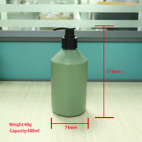 Emballage de flacon cosmétique 500 ml, flacon en plastique PET pour savon liquide, shampoing, vaporisateur pour salle de bain d'hôtel