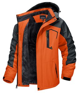 Vestes d'hiver en polaire thermique pour hommes pour la randonnée en plein air <span class=keywords><strong>Veste</strong></span> coupe-vent de <span class=keywords><strong>ski</strong></span> détachable à capuche - Product Image 4