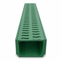 Caniveau de drainage en PRV (Plastique Renforcé de Fibres) pour la collecte des eaux pluviales, drainage routier, cours industrielles et jardins
