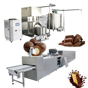 Machine de revêtement de chocolat industrielle Machine à glaçage de boules de chocolat Machine de fabrication de barres de chocolat - Product Image 1