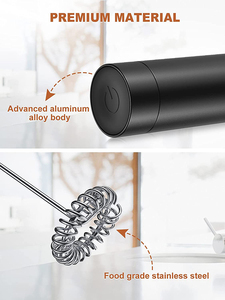 Machine à mousse électrique <span class=keywords><strong>en</strong></span> acier inoxydable, à piles, pour café, Cappuccino, Latte, chocolat chaud, Offre Spéciale - Product Image 5