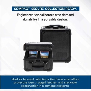 Vente en gros de flight cases en aluminium personnalisés pour les cartes gradées PSA BGS FGS avec découpe de <span class=keywords><strong>mousse</strong></span> précise et ajustable pour un rangement sécurisé - Product Image 4