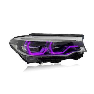 Pour <span class=keywords><strong>BMW</strong></span> Série 5 G30 <span class=keywords><strong>F90</strong></span> M5 <span class=keywords><strong>520i</strong></span> 528i 530i 540i 2018-2020 Phares laser Feux de jour RGB Pièces automobiles JONE - Product Image 3