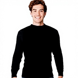 Pull en maille de luxe pour homme, coupe ajustée, anti-plis et anti-rétrécissement, confortable, mode automne/hiver, OEM bienvenu - Product Image 1