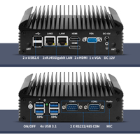 Mini PC sans ventilateur CWWK N305 N150 N100, pare-feu, 2 ports LAN Realtek RJ45, 2 ports RS232 COM, DDR4, 2xHD VGA, ordinateur industriel