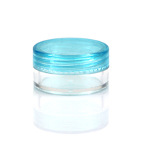 Mini récipient en plastique de 3ml, 5g, pot d'échantillon cosmétique, crème pour le visage, emballage de crème pour les yeux, pot cosmétique de 5 ml avec couvercle coloré