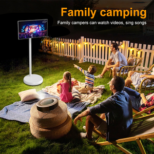 Televisor Inteligente Portátil de 21.5 Pulgadas con Pantalla Táctil Enrollable Android <span class=keywords><strong>TV</strong></span>, Altavoz Integrado Blanco y Ruedas, Full HD LED IPS - Product Image 4