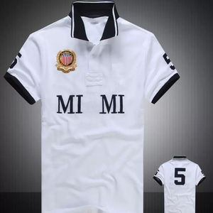<span class=keywords><strong>Polo</strong></span> a Maniche Corte con Ricamo per Uomo, Tokyo Roma Dubai Los Angeles Chicago New York City, <span class=keywords><strong>Polo</strong></span> in Cotone da Uomo - Product Image 6