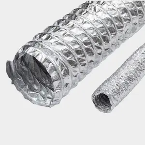 Conduit d'air industriel de grand diamètre 100mm et 150mm, flexible en spirale ignifuge, tube de tuyau, design moderne pour hôtels et centres commerciaux