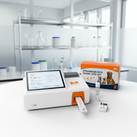Dynamiker Pets DNP-1016 Kit de Prueba de Fluorescencia Cuantitativa Rápida de 10 Minutos para la Proteína C Reactiva Canina (PCR) Veterinaria, Certificado CE