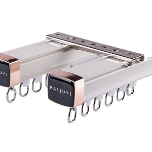 Puertas correderas de aluminio carril silencio <span class=keywords><strong>Gliss</strong></span> Ceil pista cortina doble pista - Product Image 1