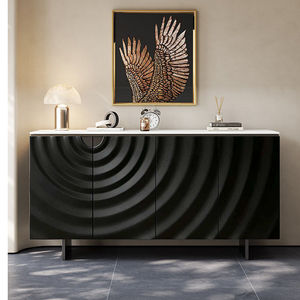 Credenza in Stile Italiano di Lusso Leggero con Lastra di Pietra, Mobile Moderno per Ingresso e <span class=keywords><strong>Soggiorno</strong></span> con Anta a Battente e 2 Ripiani - Product Image 3