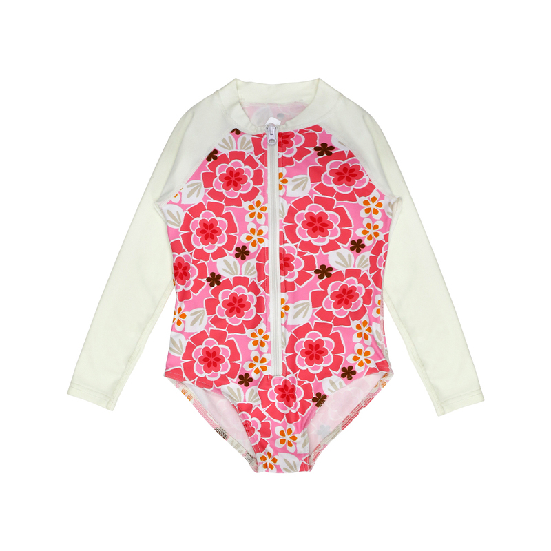 Girls Long Sleeve Rash Guard One