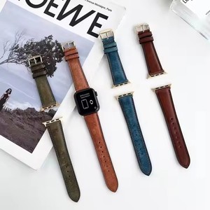 <span class=keywords><strong>Cinturino</strong></span> di Ricambio in Vera <span class=keywords><strong>Pelle</strong></span> Stile Vintage per <span class=keywords><strong>Apple</strong></span> <span class=keywords><strong>Watch</strong></span> Serie 8 <span class=keywords><strong>Ultra</strong></span> 49mm Design in <span class=keywords><strong>Pelle</strong></span> Cerata Italiana Orologio di Lusso - Product Image 2