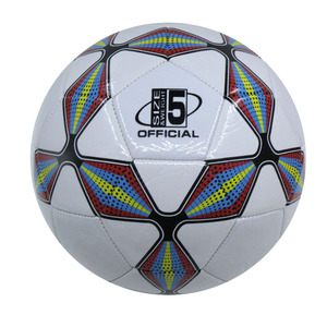 Balón de fútbol barato tamaño cinco de espuma <span class=keywords><strong>EVA</strong></span> sintética blanca de fábrica de productos deportivos - Product Image 3