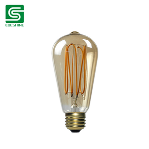 Bombilla LED Edison Vintage E27 de Filamento Recto ST19, Equivalente a 6 Vatios, de Vidrio Transparente - Product Image 3