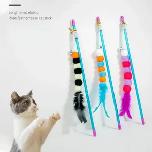 Nuevo Juguete para Gatos con Cuerda Elástica Tipo Oruga, Palo Azul para Jugar con Gatos, Resistente a Arañazos y Mordeduras - Product Image 1