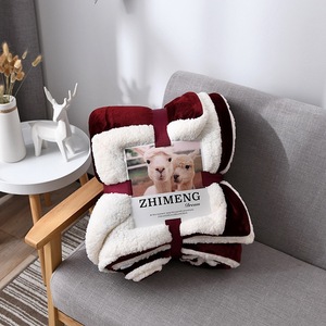 Manufacturer Direct Lamb Wool <strong>Blanket</strong> Solid Color Winter extra Thick <strong>Woolen</strong> <strong>Blanket</strong> Single and Double Cover <strong>Blanket</strong> Gift Warm - Product Image 3