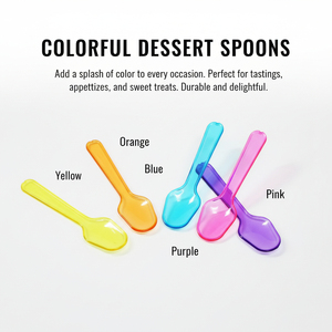Cuchara de Helado de Fruta de Café Sensible a la Temperatura, Cuchara de Yogur para Niños, Logotipo Personalizado, Cuchara Degradable de PP que Cambia de Color - Product Image 3