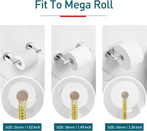 Porte-<span class=keywords><strong>papier</strong></span> toilette double pivotant moderne, montage mural, acier inoxydable SUS304, doré, pour salle de bain, cuisine, maison, hôtel - Product Image 4