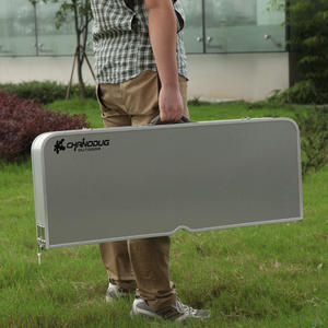 Table pliante portable réglable en aluminium pour l'extérieur, barbecue, camping, pique-nique, chaises de jardin pliantes - Product Image 3