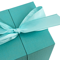 Coffret cadeau double porte pour la Saint-Valentin Boîte à bijoux personnalisée en carton acrylique Vie éternelle Fleur Rose Collier