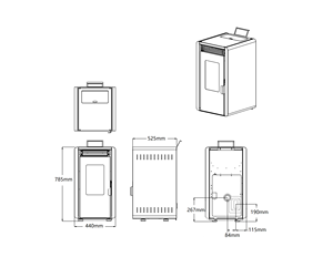 Простая в эксплуатации мини-горелка для гранул, быстрый нагрев, прочный нагреватель, пеллетная плита для дома - Product Image 6