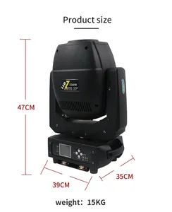 <span class=keywords><strong>Lyre</strong></span> DMX à tête mobile 3-en-1 LED 230W Beam Spot Wash avec <span class=keywords><strong>double</strong></span> prisme pour mariages, scènes, fêtes, concerts en extérieur et spectacles - Product Image 4