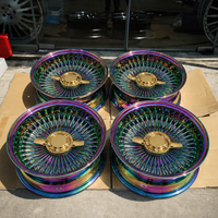 Nuove Ruote Forgiate Trurim in Lega di Alluminio Dorato con Razze a Croce, 14-15 Pollici 5x112/114.3/120 per Town Car