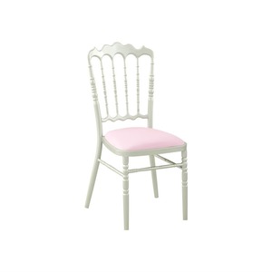 Chaise Chiavari blanche pour mariages, banquets, fêtes en plein air, empilable, en aluminium, mobilier d'hôtel, restaurants, locations, Chiavar - Product Image 1