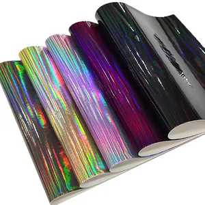 Holograma de espejo de colores sólidos, piel sintética metálica, para hacer zapatos/bolsos