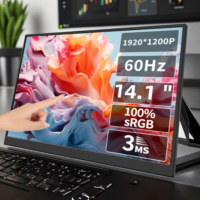 14-Inch High Brightness 1080P FHD 60Hz IPS Panel Portable Laptop Monitor Portable Monitor Screen