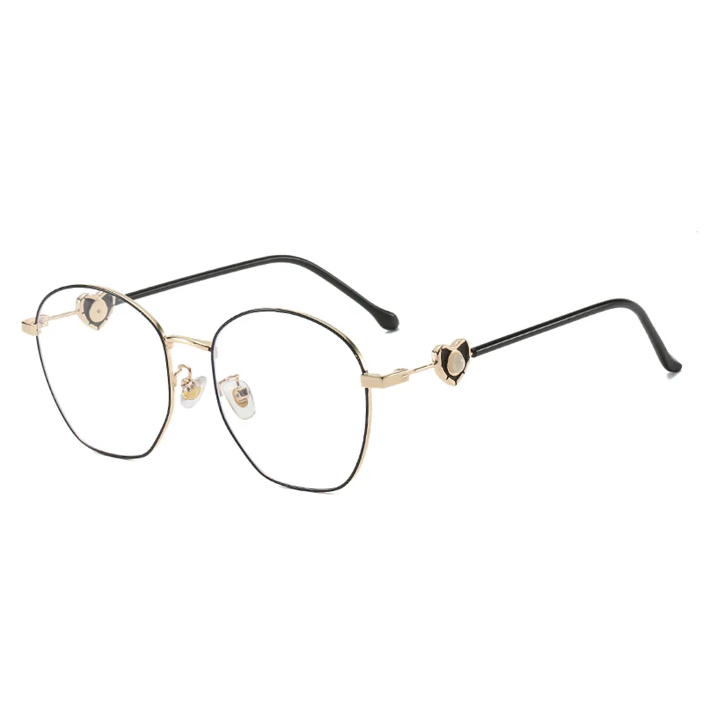 Fashion Multicolor Metal Bridge Transparent Lens Eyeglasses Frames Optical Glasses For Men