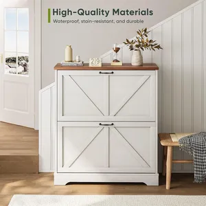 Meuble à chaussures durable et stable qui offre non seulement un rangement pratique mais aussi un élément décoratif pour votre entrée. - Product Image 6
