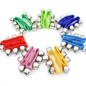 Campanas de muñeca de siete colores, sonido claro, campanas de mano con velcro, campanas de sonido, juguete para educación temprana - Product Image 1