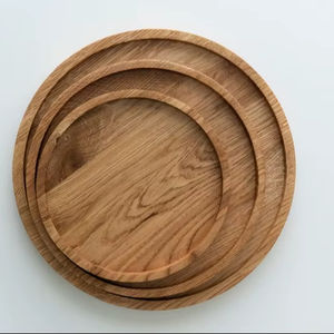 Plateau de service en bois artisanal, finition de luxe personnalisée pour l'hôtellerie, les mariages et la présentation de plats gastronomiques - Product Image 1