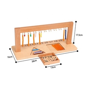 Đồ Chơi Học Toán Montessori Cho Trẻ Em Móc Áo Màu Hạt Cầu Thang 1-9 11-19 Số Lượng Giáo Dục Mầm Non Đồ Chơi Bằng Gỗ Cho Trẻ Em - Product Image 6