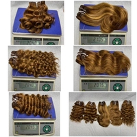 Mengtong Paquet de cheveux droits non traités à double traction 12A Grade High Quality Virgin Cuticle Aligned Piano Bundle de cheveux humains colorés