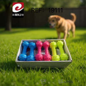 MNJ Dog Toy Spiky Dumbbell 12Pcs Pack For Pet Exercise And Play - Product Image 2