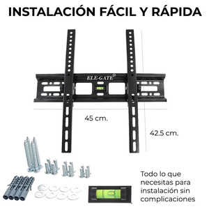 ELE-GATE ขายึดทีวีติดผนัง 26-55 นิ้ว ขายึดแบบคงที่สำหรับจอแสดงผลแบบจอแบน - Product Image 4