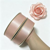 Ruban en satin double face écologique de 1,5 pouce et 100 yards, ruban floral de luxe pour fleurs préservées, emballage cadeau, bouquet de mariage