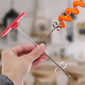 Stainless Steel Multifunctional Twist <b>Shredder</b> 4-in-1 Fruits & <b>Vegetables</b> Tool with Squeezers, Reamers Spiral Twist Knife. Sharp - Product Image 3