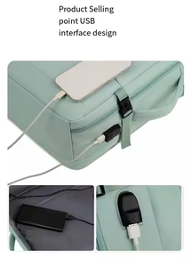 Mochila para ordenador portátil Viajes al aire libre Senderismo Mochila escolar Mochila de mano con USB - Product Image 3