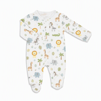 Grenouillère magnétique en coton biologique pour bébé pyjamas pour bébé vêtements de nouveau-né magnétiques à fermeture éclair écologiques et personnalisés dormeur magnétique