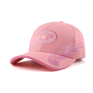 AUNG CROWN Kappenhersteller Rosa Personalisierte Flammen-Gorras Baseballkappe Sport-Baseballmützen für Männer und Frauen - Product Image 1