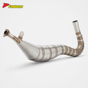 Nuovo Sistema di Scarico Completo Forsound per Moto Dual Sport Yamaha TZR125 2 Tempi 125cc in Acciaio Inossidabile con Collettore a Collo d'Oca - Product Image 3