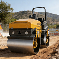 Compacteur routier vibrant à double tambour de 3,5 tonnes, Euro 5 EPA Diesel, pour travaux intensifs sur l'asphalte et le sol