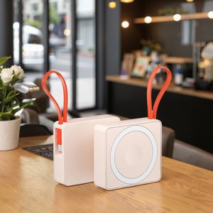 Nouveauté : Banques d'alimentation portables sans fil magnétiques 3 en 1, capacité 5000 mAh, charge rapide 15 W pour téléphones - Product Image 6